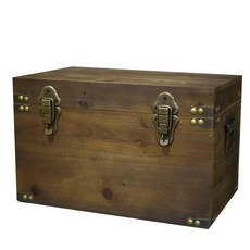 소품 빈티지나무상자 엔틱 원목색 상품 나무수납함 수납, 20x15x15, 진밤색