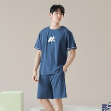 男士短袖純棉涼感睡衣家居服