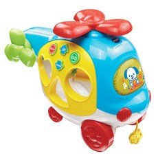 제오오스토어 도형놀이 헬리콥터 유아장난감 동물소리 도형끼우기 장난감자동차