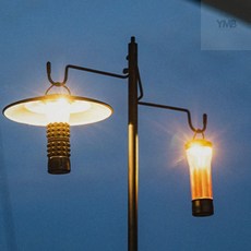 양방향S자기둥걸이 캠핑 랜턴 걸이, 단품