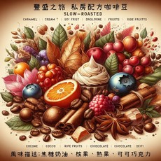 阿拉比卡配方咖啡豆 組合包 義式配方 拿鐵配方 豐盛配方, 1個, 豐盛配方綜合咖啡豆,細研磨(義式機)