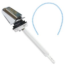 이안 양변기 내림형 변기손잡이 + 변기구슬줄 30cm 1개, 화이트