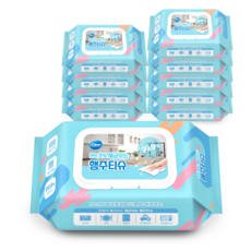 클리어 세균닦는 행주티슈 70매 x 10팩, 70개입, 10개