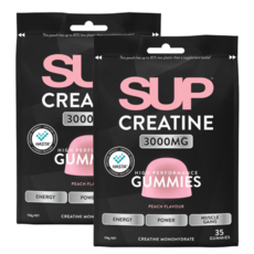 SUP 퍼포먼스 크레아틴 3000mg 복숭아 맛 구미, 2개, 35정