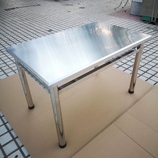 업소용 스텐 테이블 야외 노점 포장마차 사각 스테인레스 식탁 초두꺼운 70x70x75cm, 1개, 130x70x75cm