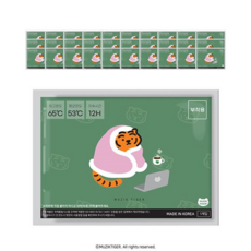 MUZIK TIGER 不織布老虎圖案暖暖包 S號 50g, 30個