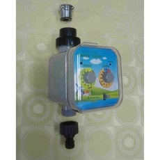 中和OM 台灣製造 AC插電型 第二代12段旋鈕式自動澆灌控制器 園藝澆灌 自動灑水給水 計時給水定時器, 1個, 插電型定時器+水龍頭轉接頭+4分管奶嘴頭