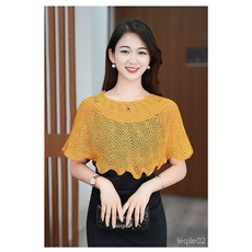 suyun-17 여성 봄가을용 얇은 니트 가디건 숄 스타일 자외선 차단 아우터