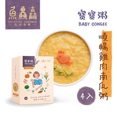 魚鱻森 好鈣小魚蔬菜粥(150g/包_4包/盒) 常溫寶寶粥, 150g, 4個