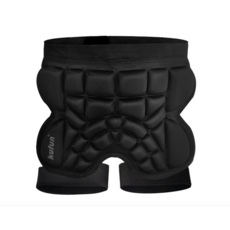 kufun 護臀 加厚防摔護臀墊 滑板護具 運動防護裝備, 黑, 1個