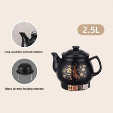 전기 약탕기 가정용 홍삼제조기 중탕기 홍삼 전기포트, 1개, 2.5L
