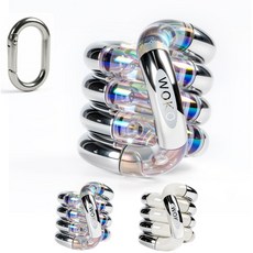 LJL 탱글 스타일 조물조물 피젯 토이 키덜트 피젯 손가락 운동 집중력 향상 스트레스 해소 손장난감, 1개, 크리스탈