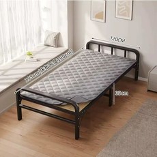 접이식 야외 베란다 테라스 발코니 (소나무침대판+두꺼운철제프레임)70CM 옥상 평상, U01KJCNJ9GYGCYM0EFMC0D5E5X-020, T. 0cm 폭의 강화된 강철 프레임 원목 침대매트리스