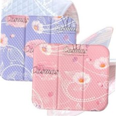 코스모스 3단 접이식 꽃무늬 사우나 방석 휴대용 등산 매트