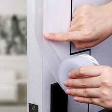 모나코올리브 외풍차단 틈새차단 실리콘 문풍지 테이프 45mm x 5m, 2개