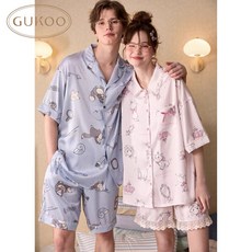 GUKOO 瑪麗貓情侶睡衣套裝