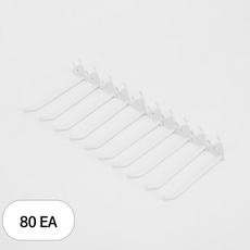 엘트리 원형 후크 중, 화이트, 80개