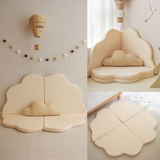 코너벽 범퍼 침대가드 러 A. 핑크 꽃잎 80CM 2개 A. 꽃잎 카펫탈착 및 세척 가능, I. 카키색 꽃잎 80CM 2개