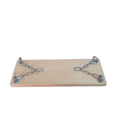 그네줄 우드 안장 야외 그네 부품 체인 의자 연결 걸이, B. 목재판 60x20cm 그림과 같이, 1개