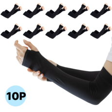 행쇼핑 쿨토시 팔토시, 10개, 블랙