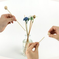 운아사랑 4p 디퓨저 나무구슬스틱(18cm) 실내방향제우드스틱