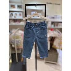[압소바][해피랜드] 봄 50% /봄 가을 입기 좋은 청 스판 바지 /기본 중청 컬러로 모든 상의와 잘 어울리는 바지 /허리밴드 말림 방지처리*리즐소프트데님팬츠*