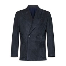 프랜지스콜렉션 피크드 라펠 더블 브레스티드 블레이저