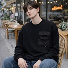 딥니스 테크 카고핏 맨투맨티셔츠