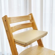 유아인증 친환경인증 방염 스토케 트립트랩 매트 방석 방수 쿠션 하이체어 (야마토야), 베이지