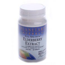 PLANETARY HERBALS 接骨木莓補充錠, 1罐, 42顆