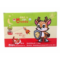오켈라 튼튼쑥쑥 어린이 유아 녹용홍삼 딸기맛 0.8L, 1박스, 800ml