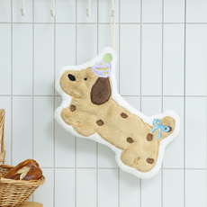 스윗하이 얼룩무늬 강아지 주방 욕실 핸드타월 극세사 핸드걸이형 귀여운 캐릭터 걸이형 핸드타월, 1개