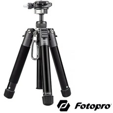 FOTOPRO FREE-1 旅拍輕型鋁合金腳架 相機手機通用 附雲台手機夾, 1個