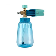 1LFoam Lance 노즐 폼 건 생성기 분무기 대포가있는 세차 용 완전 투명 고압 워터 펌프, 02 파란