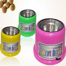 스텐식기 소 색상랜덤 고양이물그릇