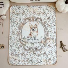 新竹出貨 嬰兒隔尿墊純棉防水新生兒隔尿牀墊大尺寸可洗透氣月經姨媽a類, 隔尿墊小狗-tuy,80*100cm, 1個
