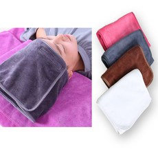 베드연구소 사각 미용 마사지 피부 관리실 헤어터번 헤어밴드, 1개, 브라운