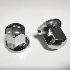 화물차 휠 러그 대형 커버 차 너트 악세서리 크롬 부품, 1_블랙 측면 32 10개 세트