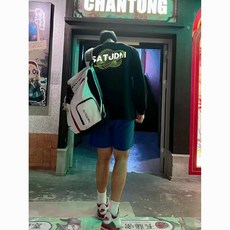 Sat新款美式穿搭T恤長袖投籃服訓練服高彈速幹上衣體育生【綠圈】