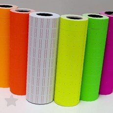 매장 가격 표시 라벨 스티커 용지 형광 컬러 롤 타입 가격표 부착 정리 매대, 상세페이지 참조, 칼라라벨지10롤 주황