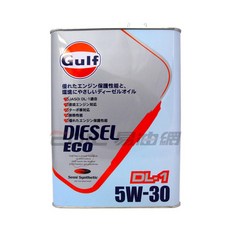 易油網 GULF DIESEL ECO 5W30 DL-1 海灣合成柴油機油 4L 提升引擎效率、延長使用壽命, 1個