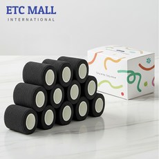 이티씨몰 자가점착 밴드 5cm 압박붕대 10+2 블랙, 1개