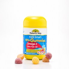 Nature's Way 佳思敏兒童軟糖 魚油 60粒, 1個, Omega-3 DHA 魚油 60粒