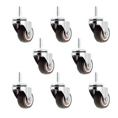 1.5 英寸（3.81 厘米）TPE 螺栓 M8 腳輪 8 件, 1袋