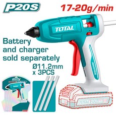 TOTAL 鋰電熱膠槍 P20S 單主機, 1個