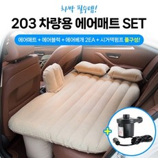 남성길116 다용도 차량용 에어매트(에어펌프포함), 1개, NSG116  블루