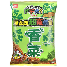 OYATSU 優雅食 BABY STAR 星太郎 超寬條餅 香菜口味, 70g, 1包