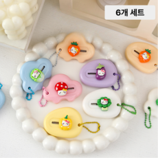 에브린 자석형 미니 택배 칼 안전 커터칼 세트, 6개, 물방울 모양