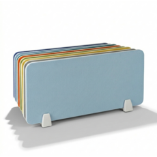 홈앤힐링 두꺼운 사무실 책상 칸막이 소음차단 데스크 파티션 18T, 스카이블루 50x30