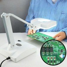 블루텍확대경 조명확대경 bd-l38a (led) 조명 돋보기 탁상형 상품 측정 소모품, 8611B-D 튜브 조명
